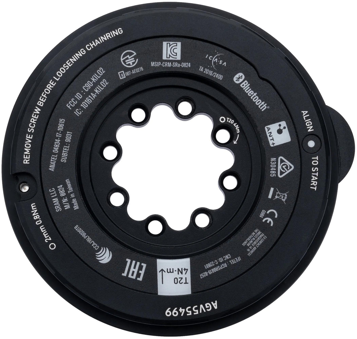 Sram crank-ster eagle axs transmission spider pm eagle axs tr. 8 skruer