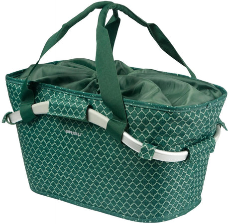 Basil cykelkurv flair bære alle bagerste kurv med mål montering 38 x 21 x 27 cm - grøn