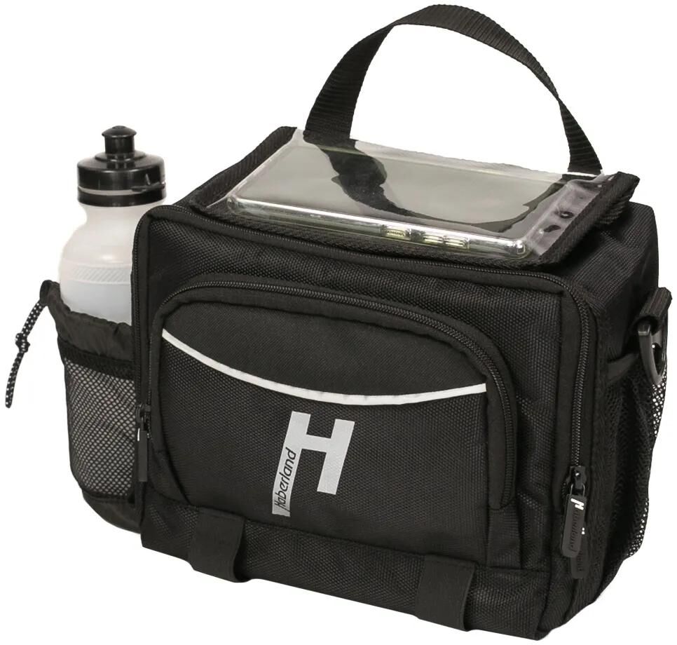 Haberland lenkertasche flaskestyrtasker llkf315 sort, flaske