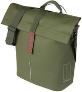 Basil cykel shopper city mik knopper 14-16 liter 11 x 29 x 36 cm - mosgrøn
