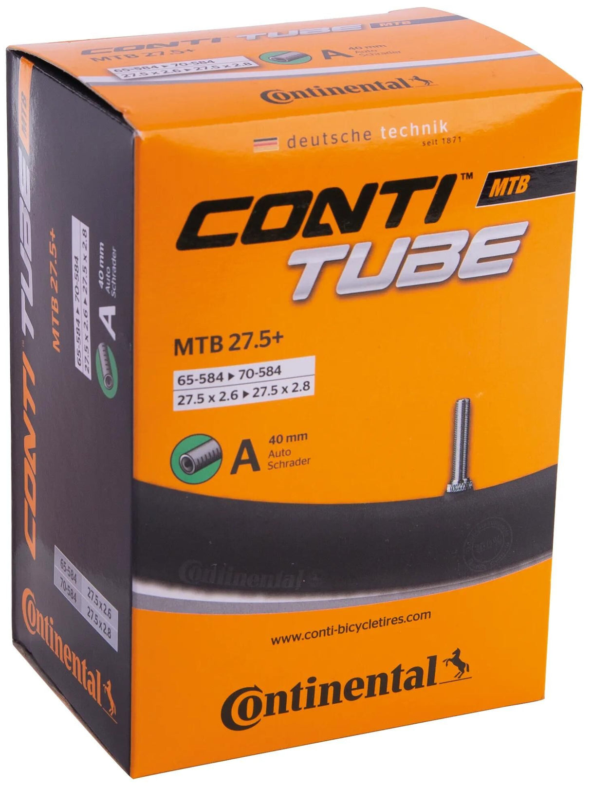 Continental inderrør mtb 27.5 b+ conti tube mtb 27.5 65 70-584 a40