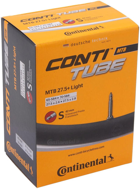 Continental inderrør mtb 27,5 b+ konti rør mtb 27,5 65 70-584 s42 lig