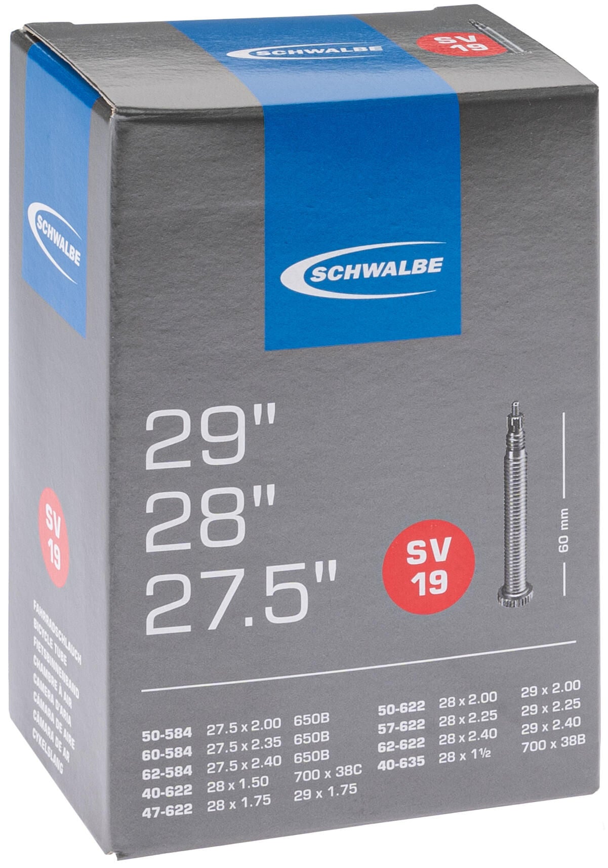 Schwalbe BNB SV19 27,5 x 2,00 29 x 2,40 FV 60mm