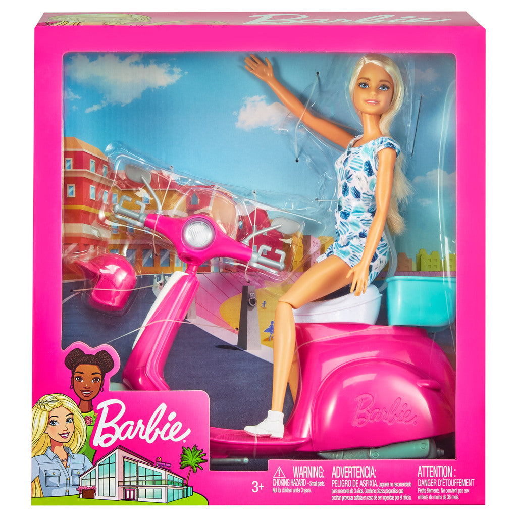 Barbie dukke med løbehjul