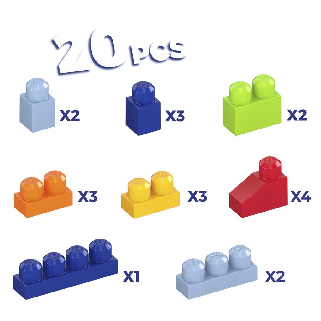 Mega Bloks Vogn med Blokke 20 stk