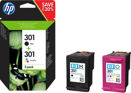 Hp blækpatron 301 n9j72ae sort magenta cyan gul