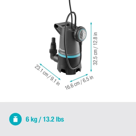Gardena dykpumpe til snavset vand 20000 basic - 09017-47
