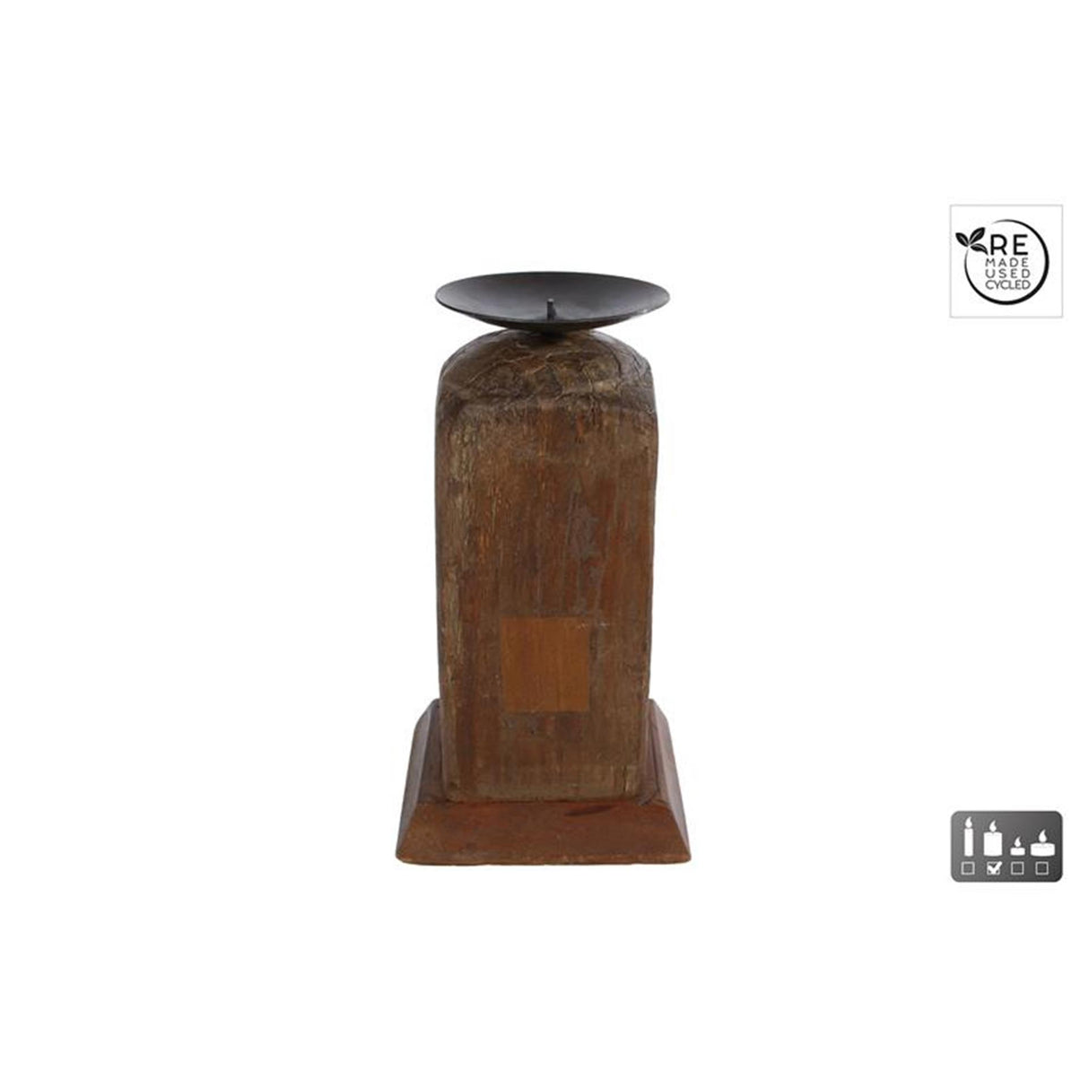 Cosydecor lysestage raymond naturtræ genbrugt 15 18x8 11x8 11cm