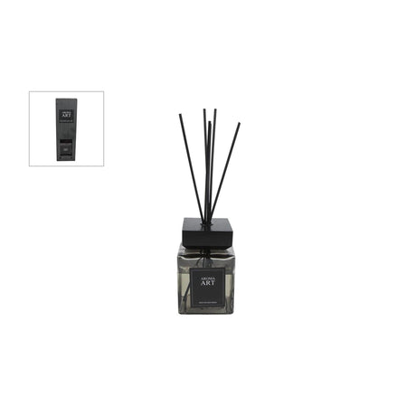 Aroma diffuser aroma kunst cedertræ 800ml sort glas 23x23x39cm