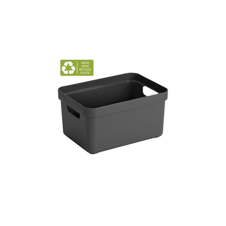 Sunware sigma hjemmeopbevaringsboks 13l antracit 35,2 x 25,3 x 18,3 cm