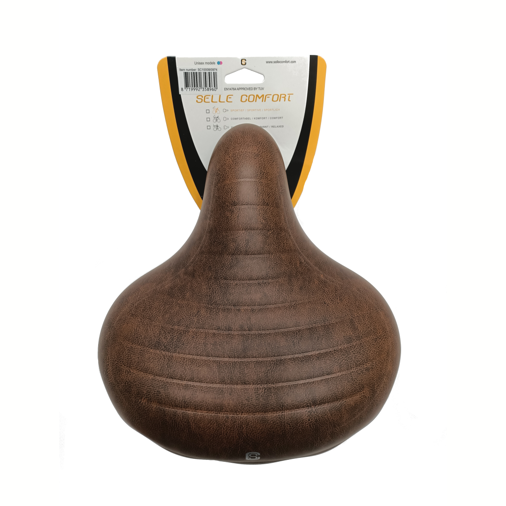 Selle Comfort Saddle Wave Brown, uden en slynge
