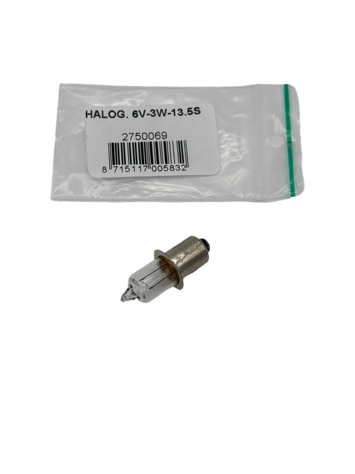 SpanningA Lamp 6V-3W Halogen PX13.5S krave (som VL1179)