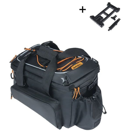 Basilikum pakket taske miles xl pro bagagerumstaske miles xl pro mik 2.0 sort orange