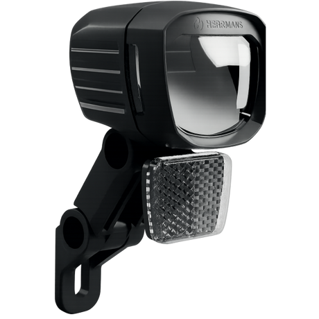 Herrmans forlygte nordic mr9 elcykel 190 lumen - sort
