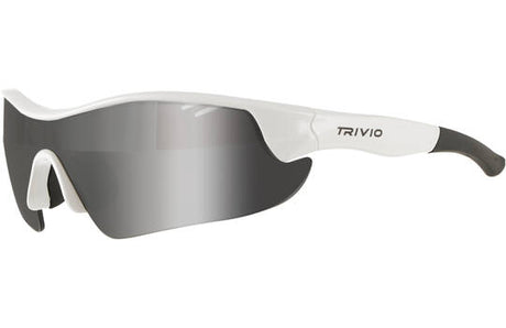 Trivio - cykelbriller vento nova hvid linse sort spejl