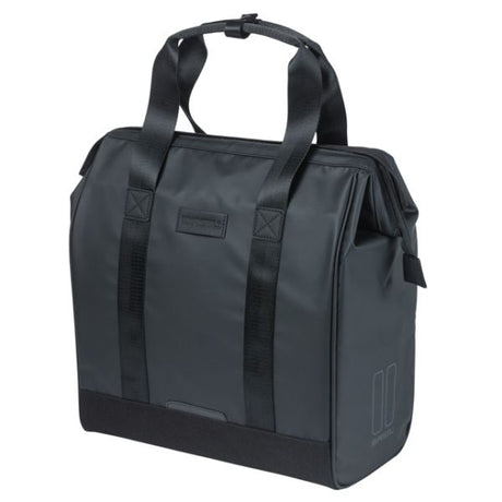 Basilikum taske grand presenning shopper sorte mik kroge | 23 l