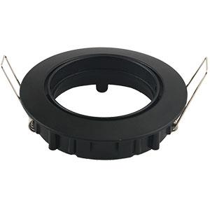 Indbygget spotlight justerbar 50mm rund sort - 5013310