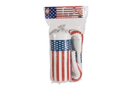 E l sports - bokszakset - pu - wit rood blauw