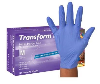 Aurelia handsker aurelia transform 100 nitril pudderfri blå s