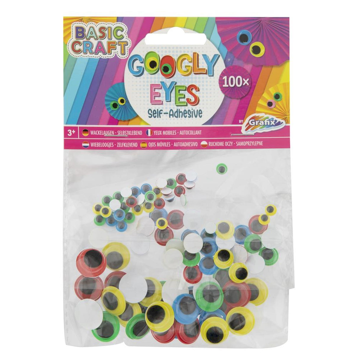 Grafix wiggle eyes sæt med 100 stk
