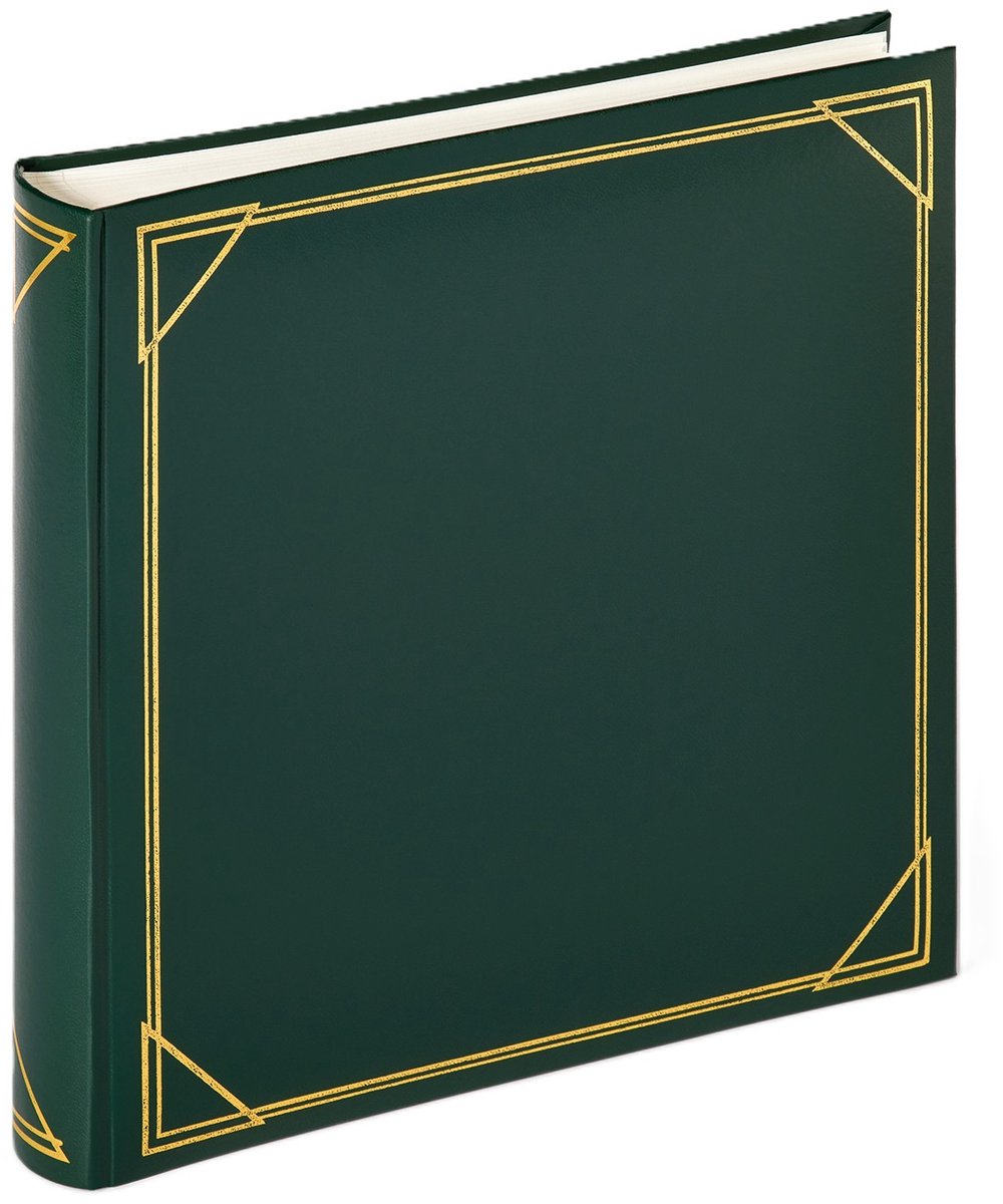 Walther mx-200-a standard - klassisk album - format 30 x 30 cm - 100 hvide sider - grøn
