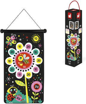 Janod - spil - havespil - dobbeltsidet magnetisk dartskive