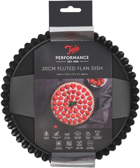 Tala performance - quichepande med løs bund - 20 cm - ovnsikker - non-stick belægning - pfas-fri