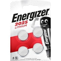 Energizer Lithium 3V knapcellebatterier (CR2025) 4 stykker