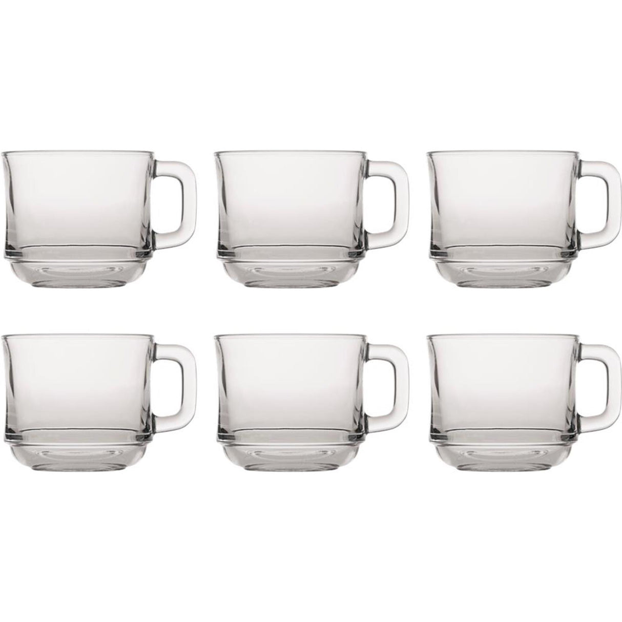 Duralex teglas lys stabelbart hårdt glas 220ml 6 stk dia8x7,1cm