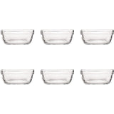 Duralex skål carre firkantet hårdt glas 6 stk 11x11x4,6cm