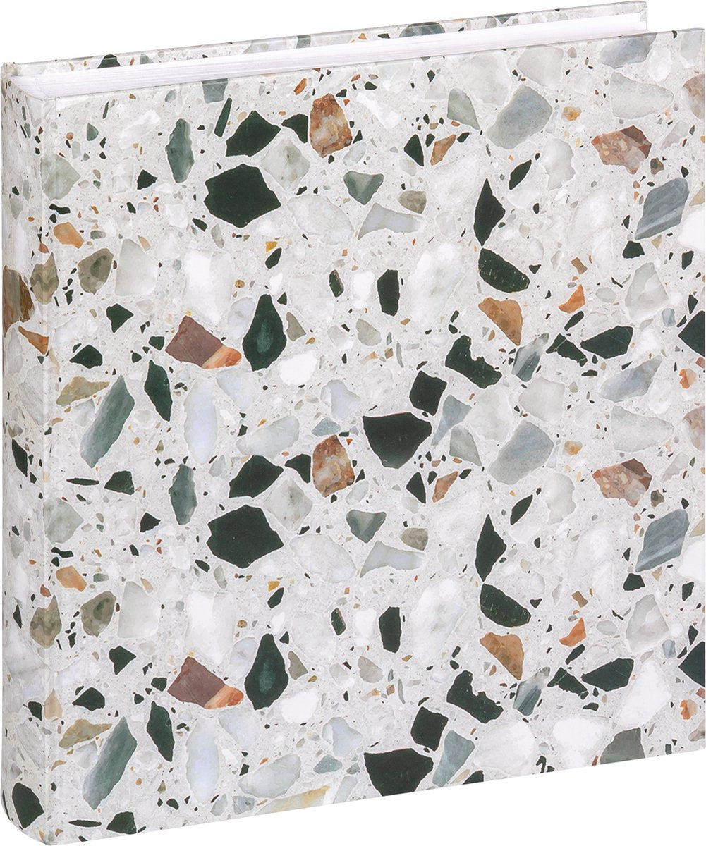 Walther design - terrazzo - fotoalbum - 30x30 cm - stensort - 60 sider