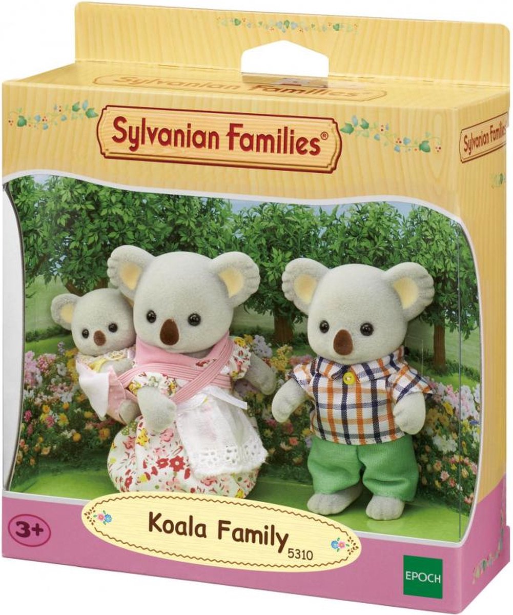Sylvanian families 5310 koala familie fløjlsbløde legetøjsfigurer