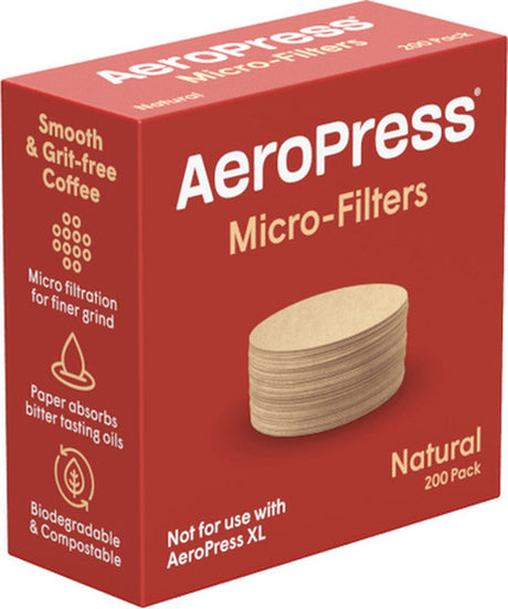 Aeropressfiltre - brune (naturlige) - standardstørrelse - 200 stk