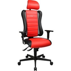 Topstar Sitness RS gaming stol sort, rød lændestøtte