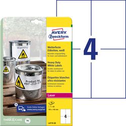 Avery vejrbestandige etiketter