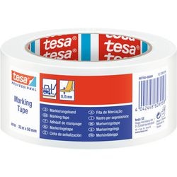 Gulvmarkeringstape tesa 60760 hvid 50 mm x 33 m PVC