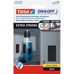 Tesa velcrobånd 50x100m sort