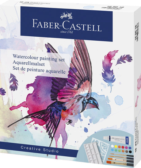 Faber-castell akvarelsæt - 18 dele - fc-169618