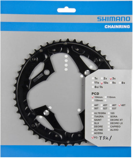 Shimano Chain Top 48T FC -T521 Non Series - Chain Edge - Black