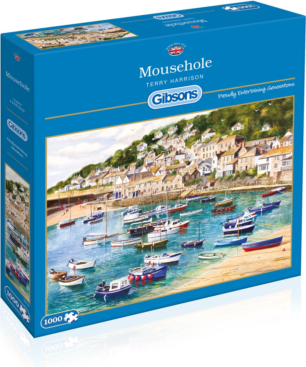 Gibsons - musehul (fra terry harrison) - 1000 brikker 68×49cm (b×h) - puslespil til voksne