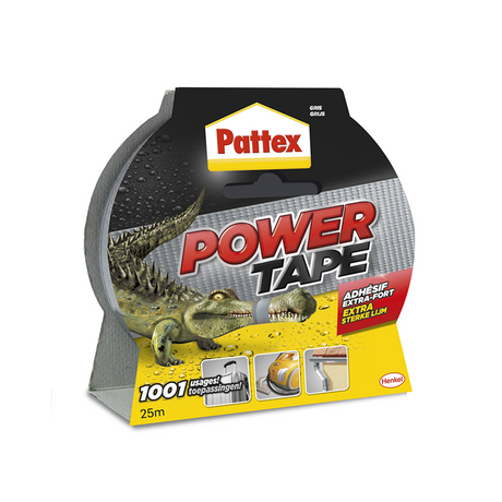 Pattex 1001840 - power tape 25m grijs bl | 6 stuks
