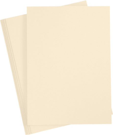 Creativ firmafarvet pap sandfarve A4, 20 ark