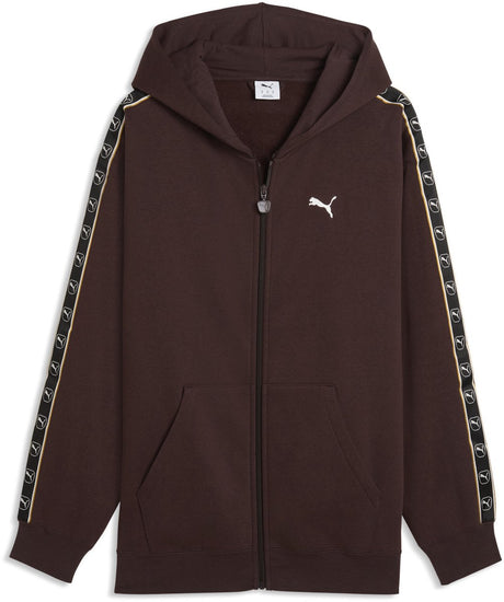 Puma ess elevated tape relaxed full-zip hoodie fl m