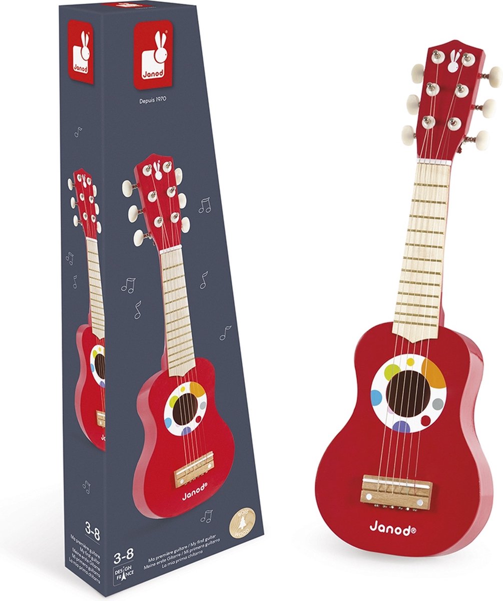 Janod - konfetti - min første guitar - for små musikere