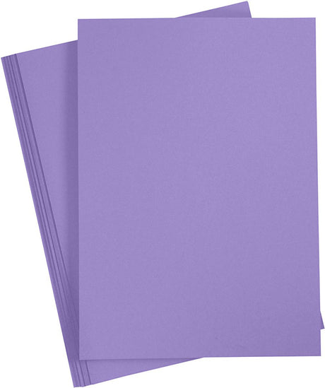 Creativ Company Colored Cardboard Purple A4, 20 Sheets