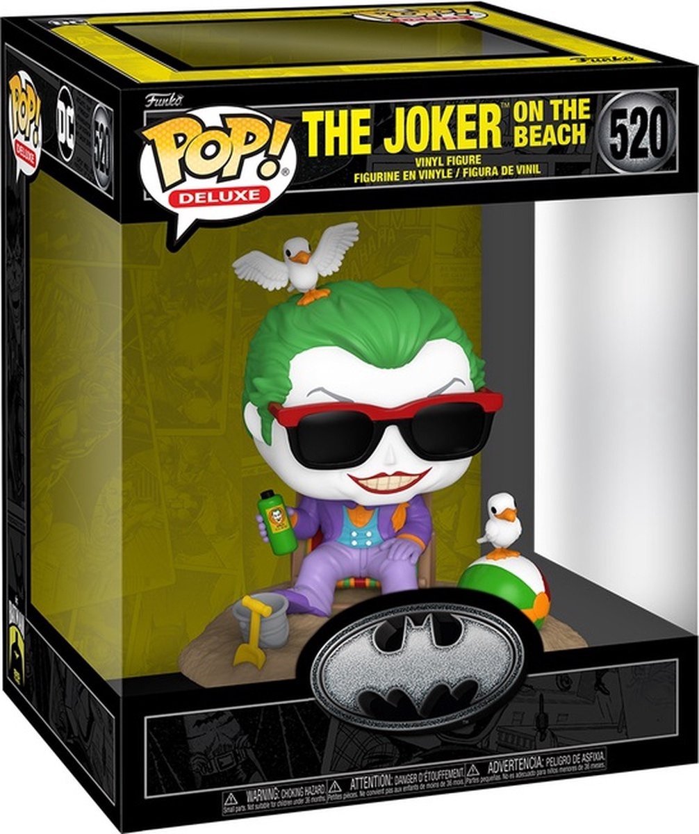 Funko pop deluxe: batman 85-års jubilæum - joker (på stranden) pop #520
