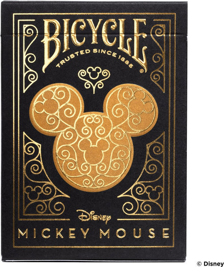 Cykel disney mickey sort guld - spillekort - premium - guld, sort - poker - mickey mouse - ultimativer - samleobjekt