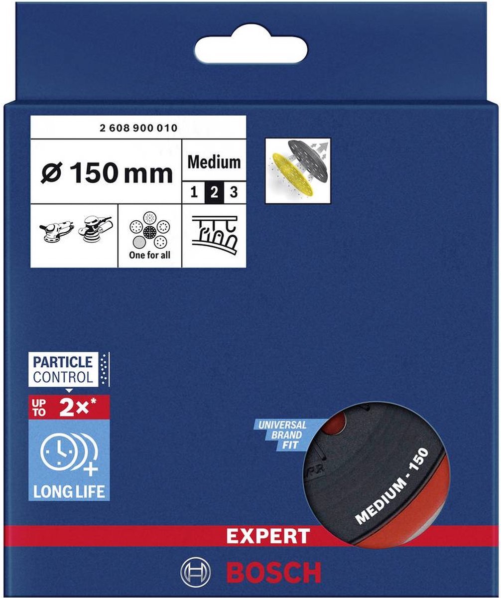 Bosch ekspert multihuls bagplade til 150 mm medium - 260...