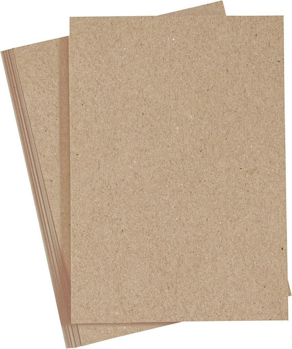 Colortime karton natur a4 220g, 10 stk.