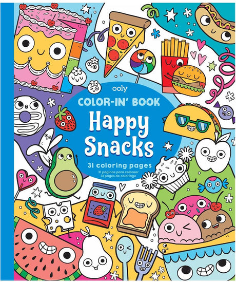 Ooly - farve-i-bog - glade snacks - malebog
